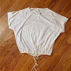 Lululemon White Drawstring Top